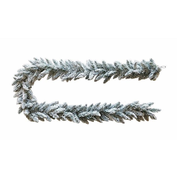 Kurt Adler 9-Foot Flocked Snow Pine Garland