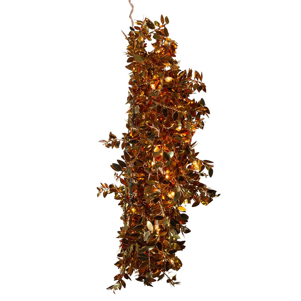 Kurt Adler 24-Inch Pre-Lit Gold Foil Wreath