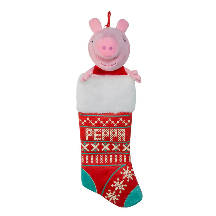 Kurt Adler 19-Inch Peppa Pig Plush Head Stocking PA7171