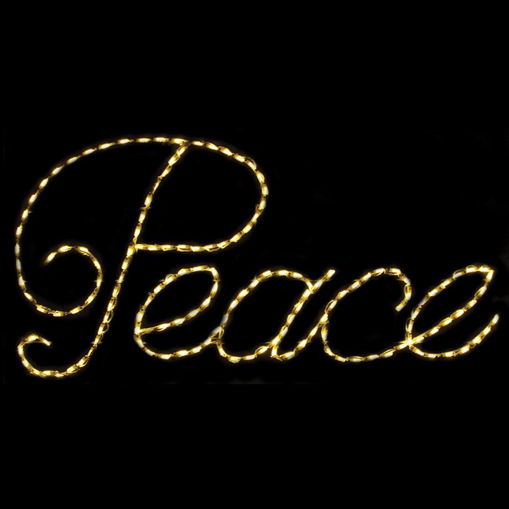 Brite Ideas 61.5" Peace LED Sign PC150