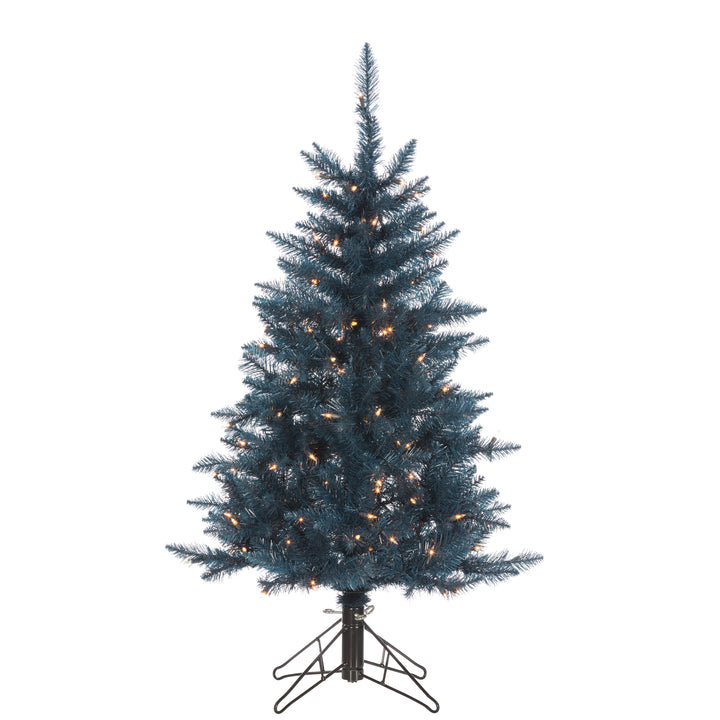 Sterling 4 ft. Pre Lit Clear UL Dark Blue Tuscany Tinsel Tree #6036--40DB