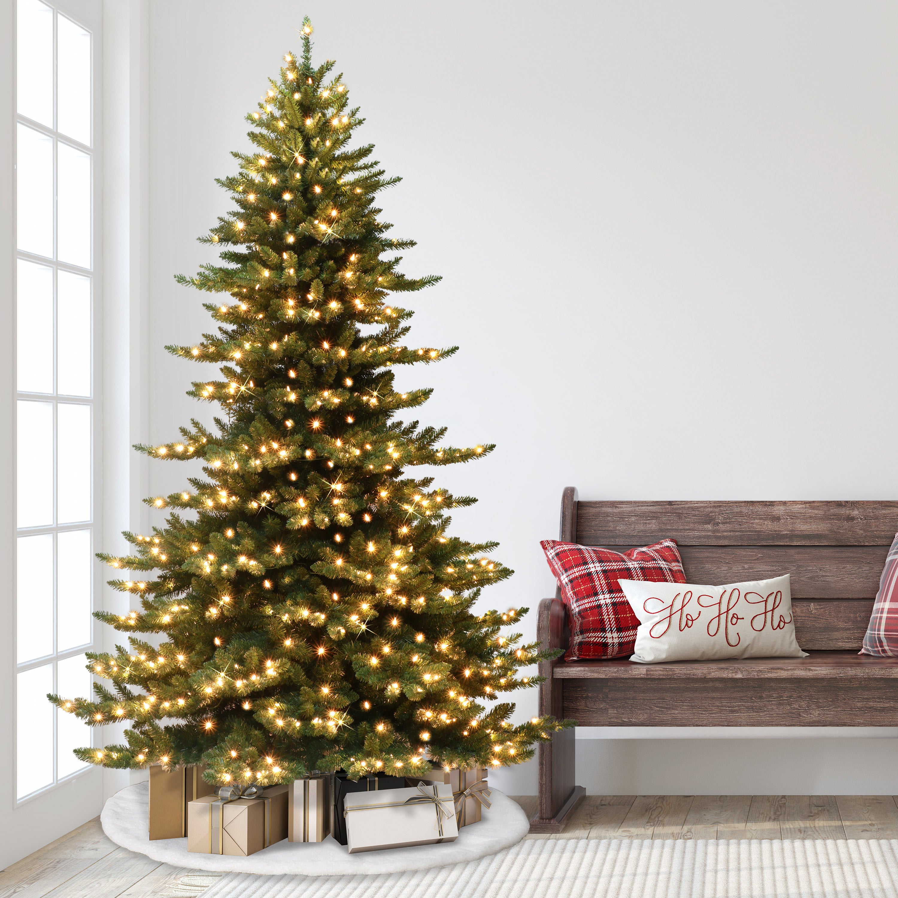 7.5ft Pre-Lit Princess Pine Christmas Tree