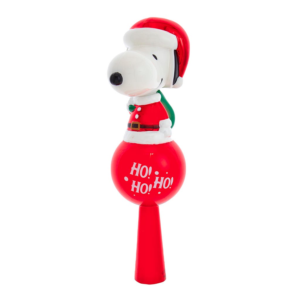 Kurt Adler 11-Inch Glass Snoopy Tree Topper PN4251