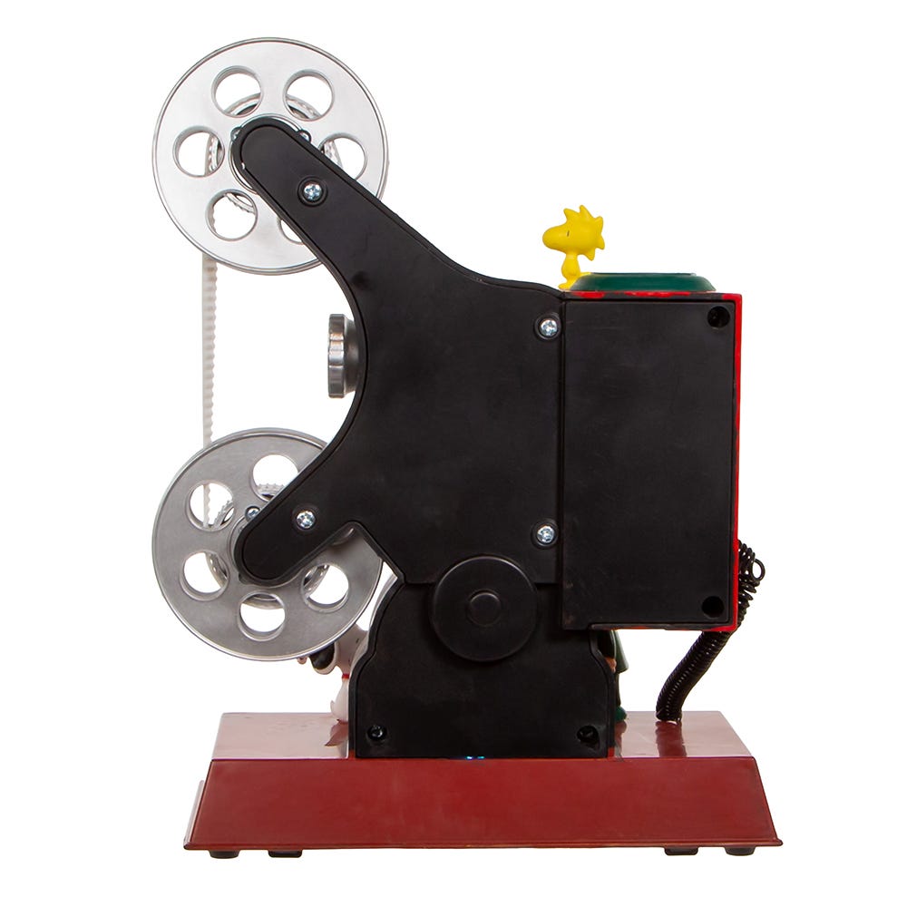 Kurt Adler Peanuts 8.6-Inch Battery-Operated Animated Projector Musical ...