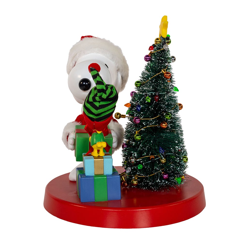 Kurt Adler 8-Inch Peanuts Snoopy and Woodstock Table Piece