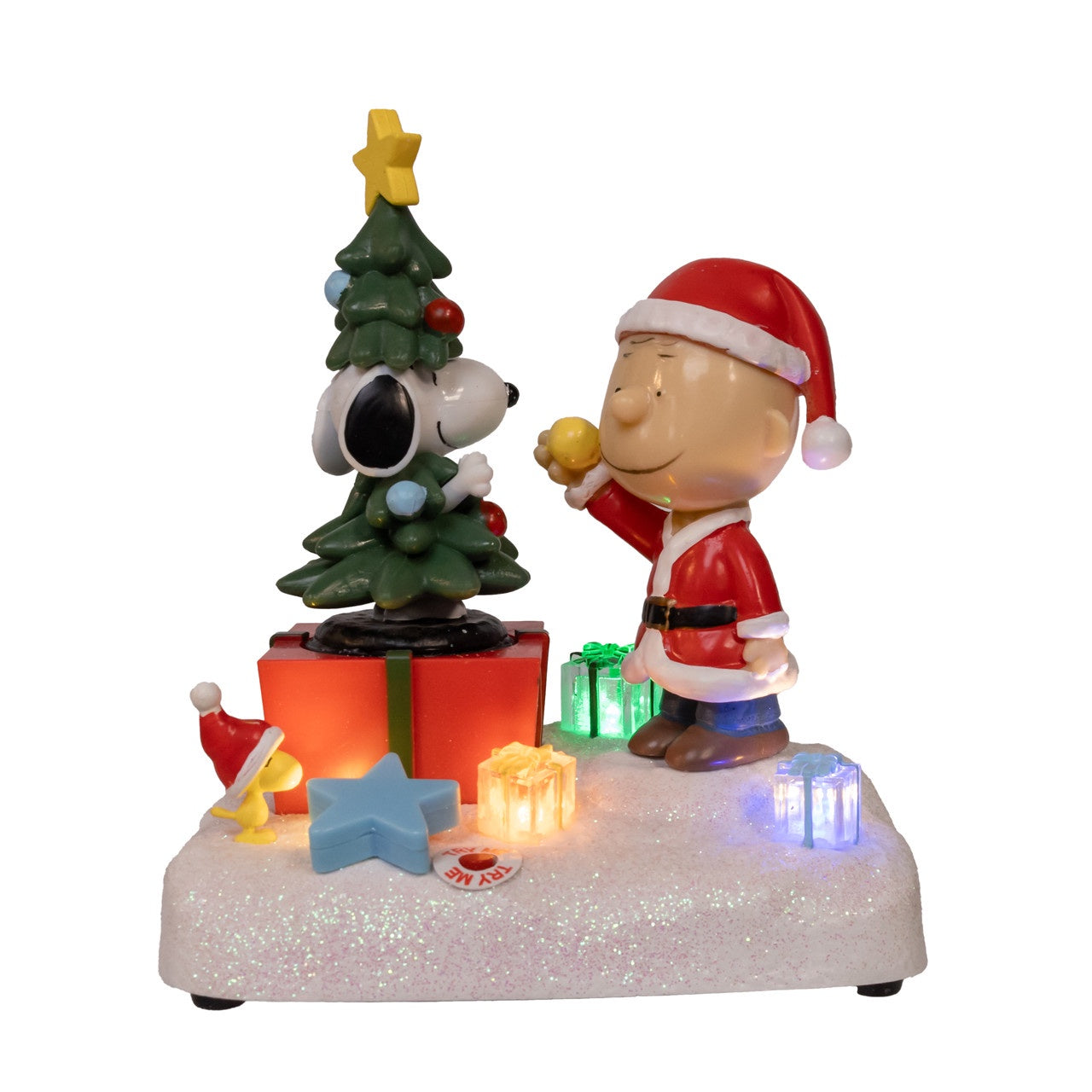 Kurt Adler Peanuts Battery Operated Animated Musical Decorating The Tree Table Piece #PN5263