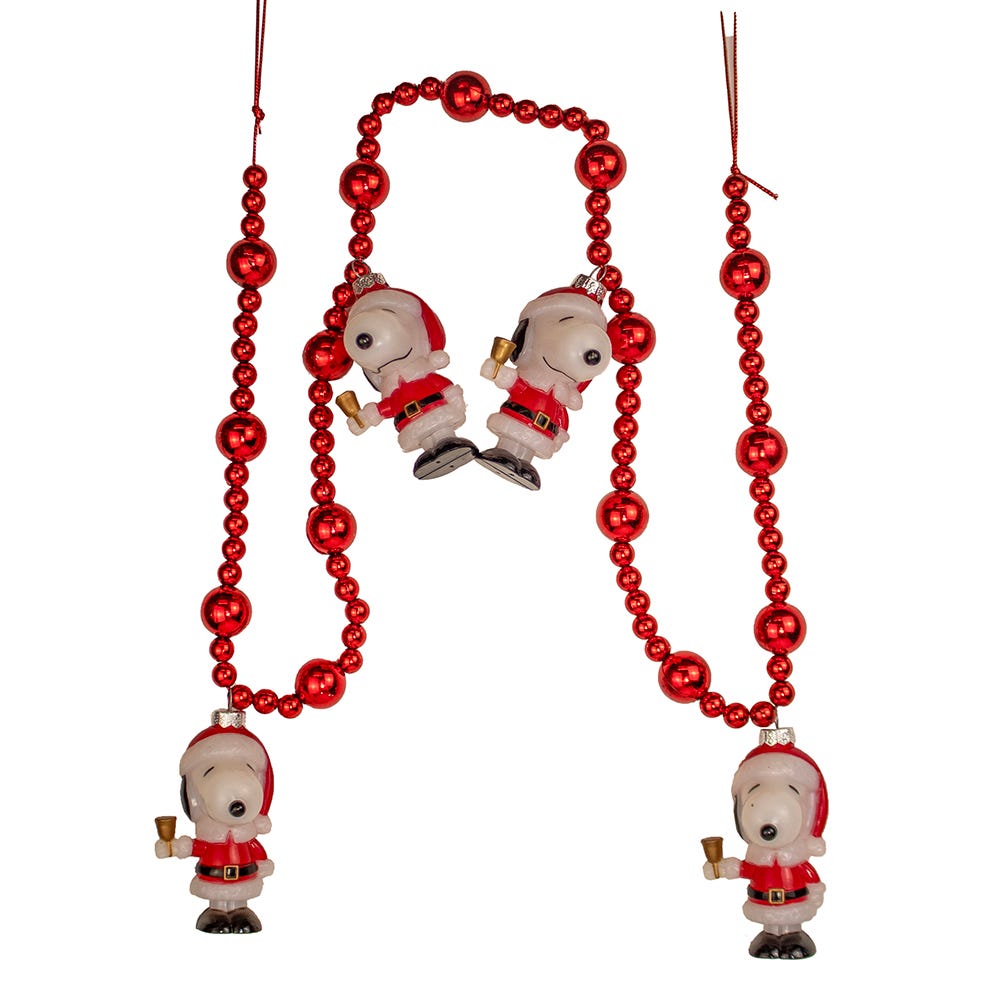 Kurt Adler 4-Foot Peanuts Lighted Snoopy Garland PN9253
