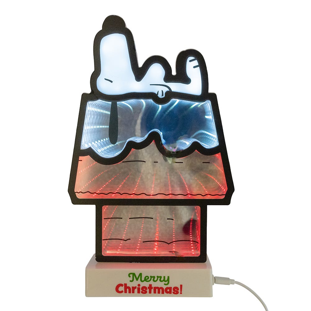 Kurt Adler Peanuts 11.2-Inch Battery Operated USB Snoopy Infinity Light PN9256