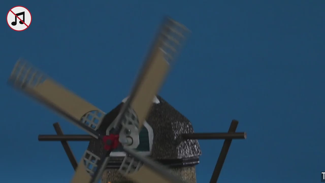 Lemax Windmill Animated Lighted Facade Battery Operated #25333