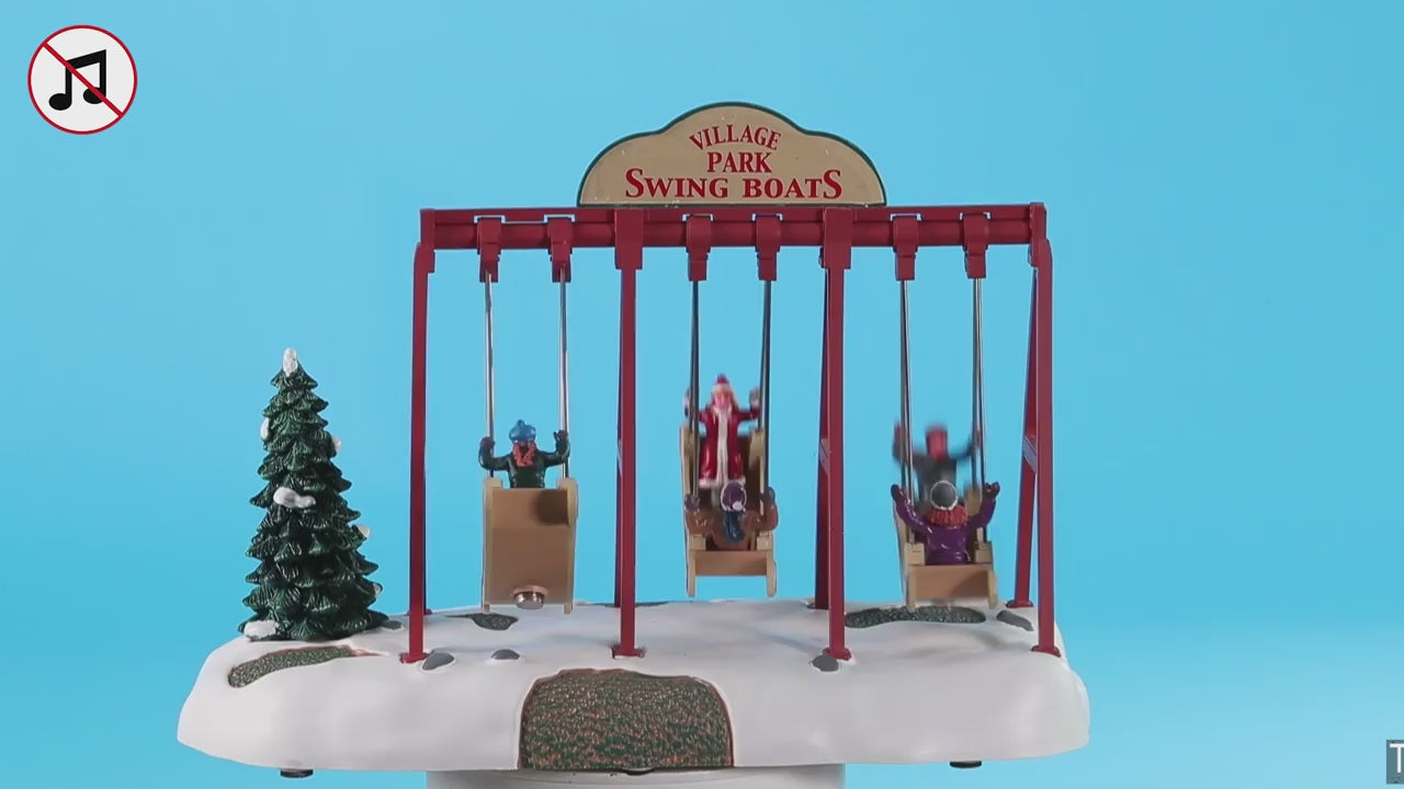 Lemax Swing Boats Animated Table Accent #64063