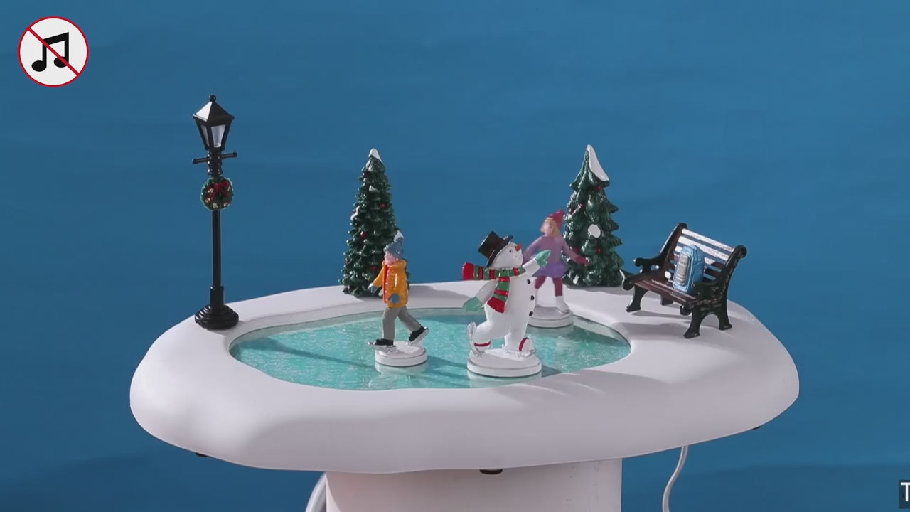 Lemax Frosty Goes Ice Skating Table Accent Battery Operated #24951