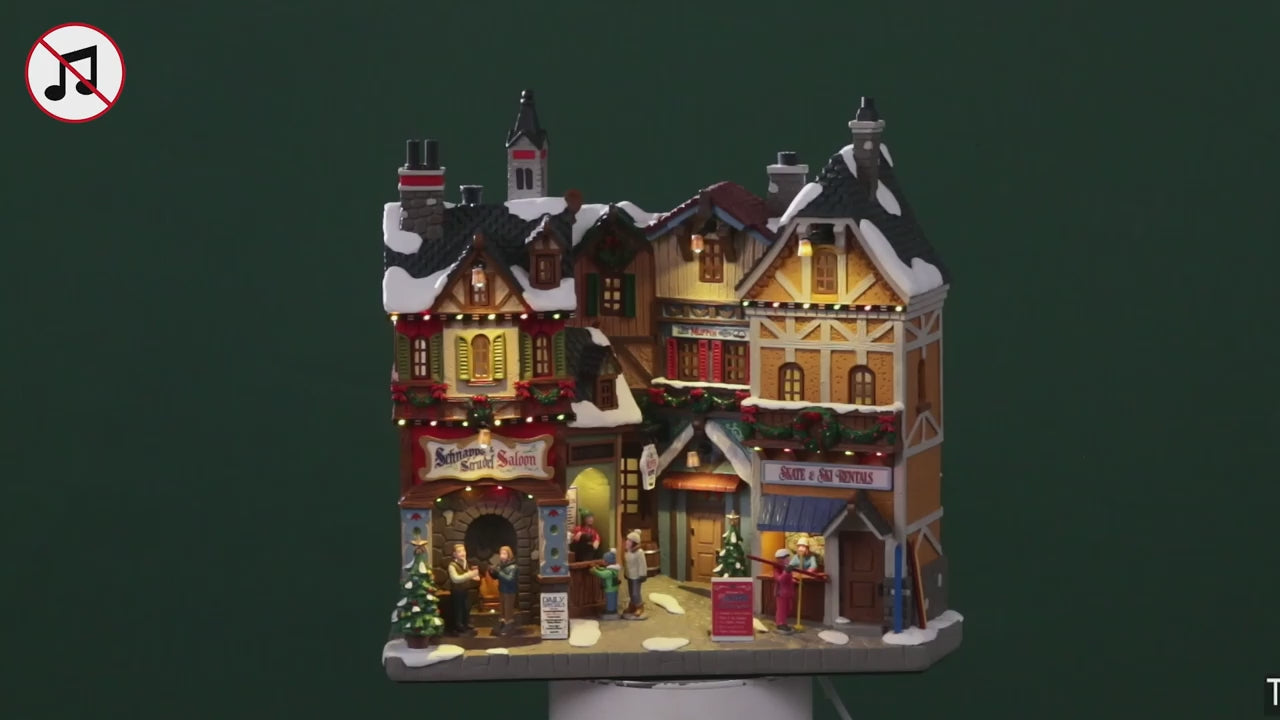 Lemax Alpine Winter Shops Facade Battery Operated 4.5V #25869
