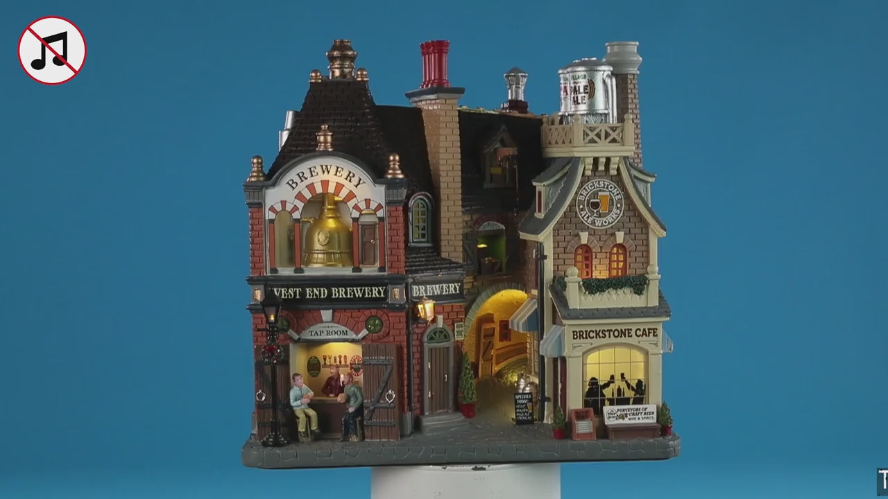 Lemax Beersmith Row Facade Battery-Operated Lighted Building #05618