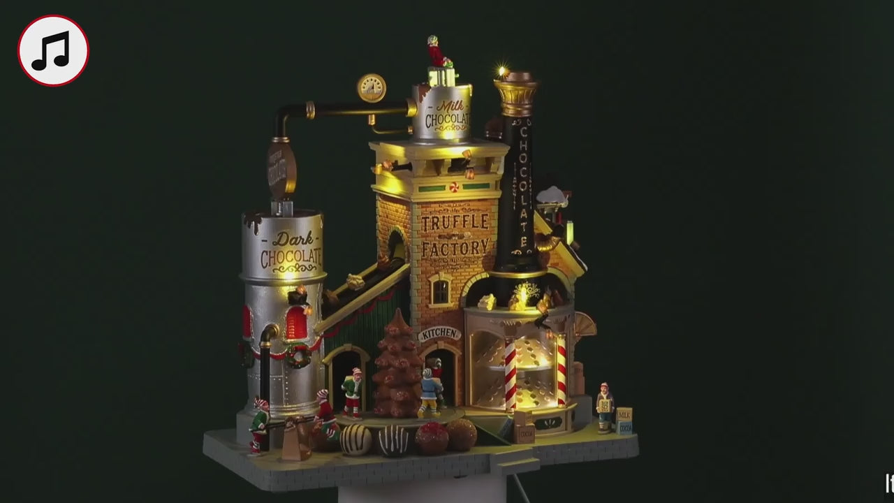 LEMAX The Christmas Chocolatier Truffle Factory, with 4.5V Adaptor