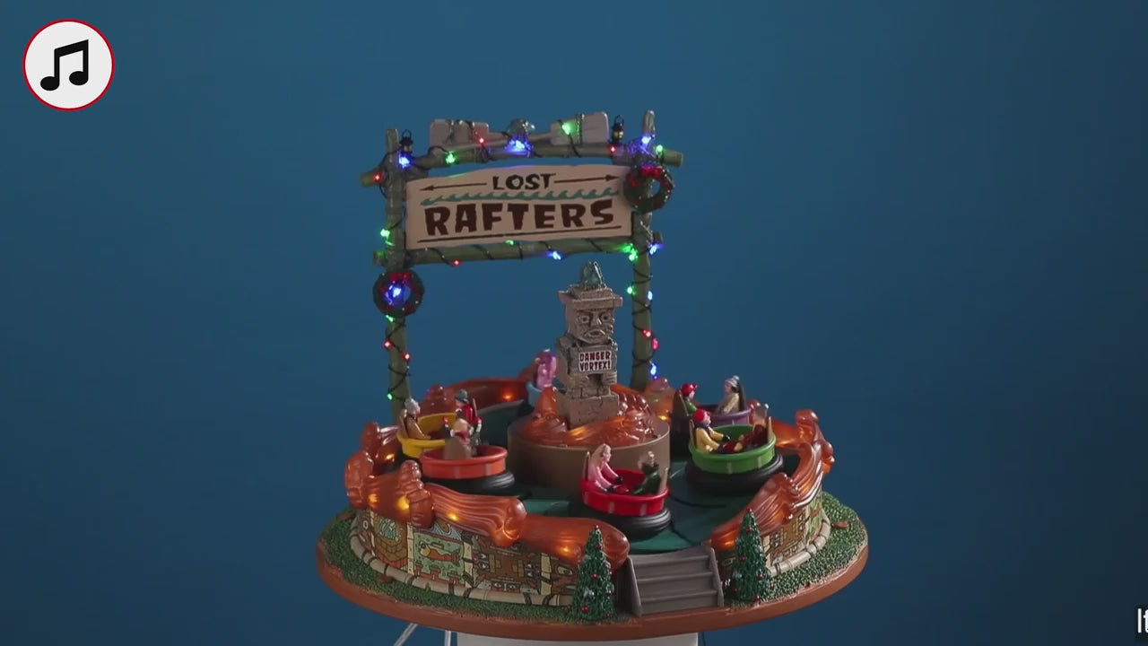 Lemax Lost Rafters Animated Sights and Sounds Carnival Ride #04722