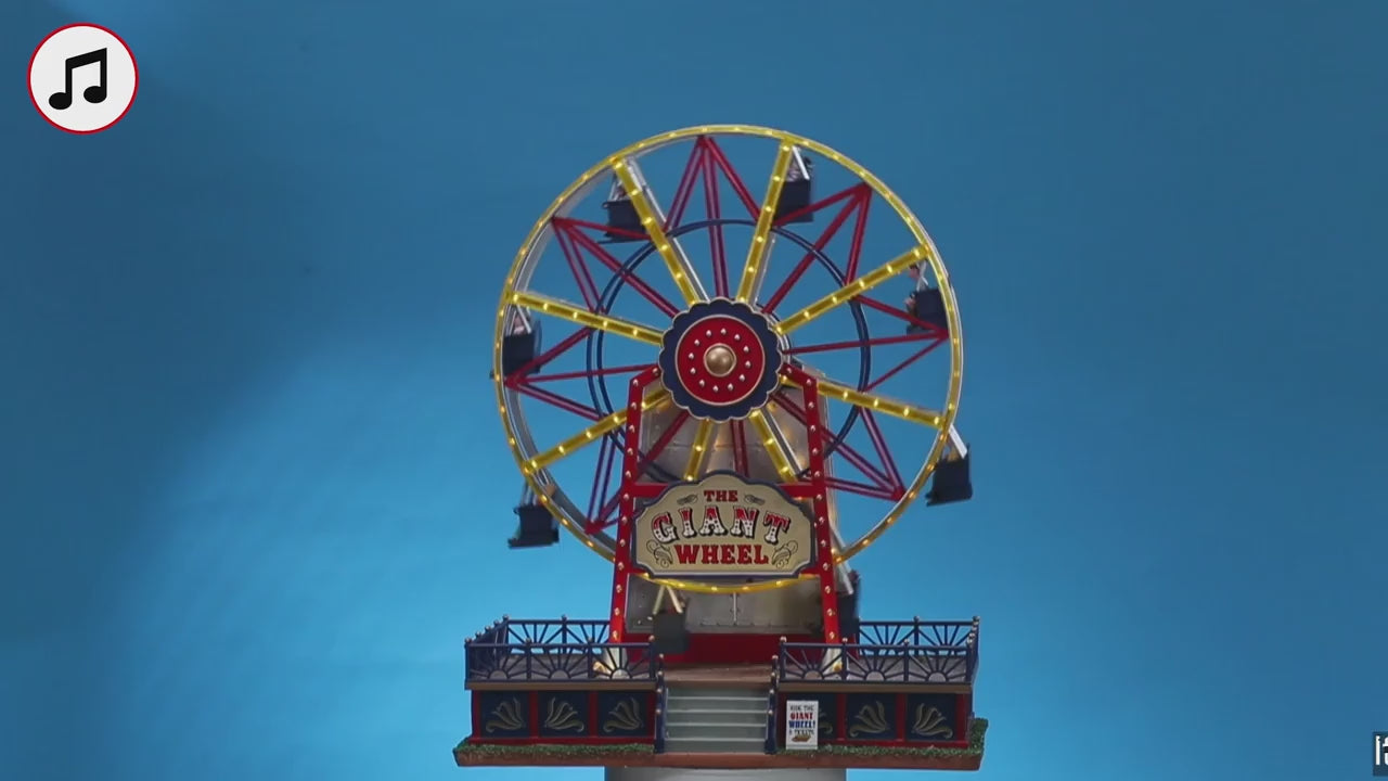 Lemax The Giant Wheel Sights and Sounds Animated Giant Wheel #94482