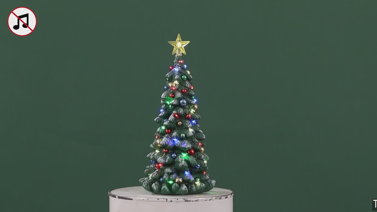 LEMAX Snowy Christmas Tree, Battery Operated (4.5V) #34102