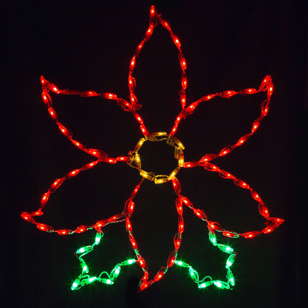 Brite Ideas 30" Poinsettia LED Display PTSM30