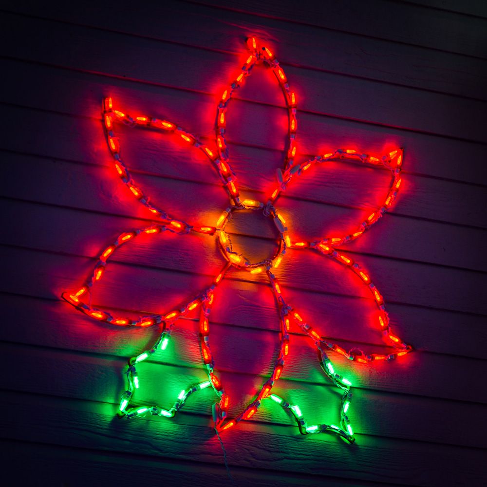 Brite Ideas 30" Poinsettia LED Display PTSM30