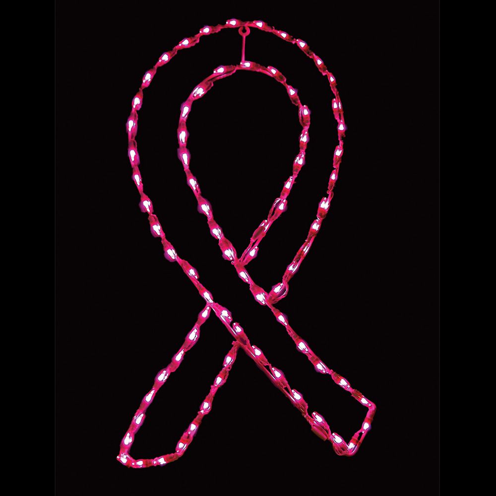 Brite Ideas 36" Breast Cancer Pink Ribbon LED Display RIBPKL