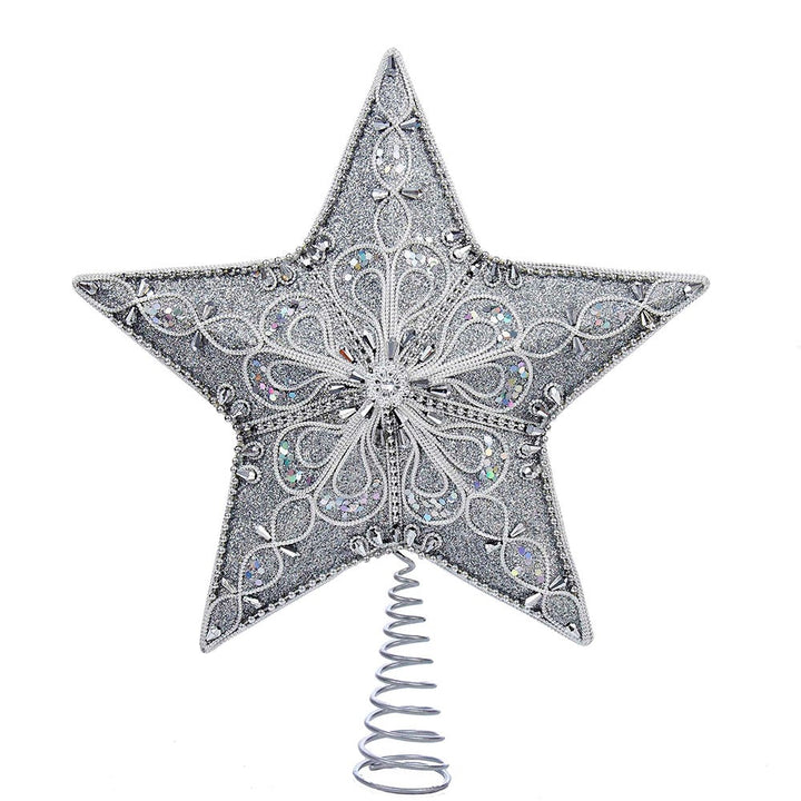 Kurt Adler 13.5-Inch Silver Star Treetop