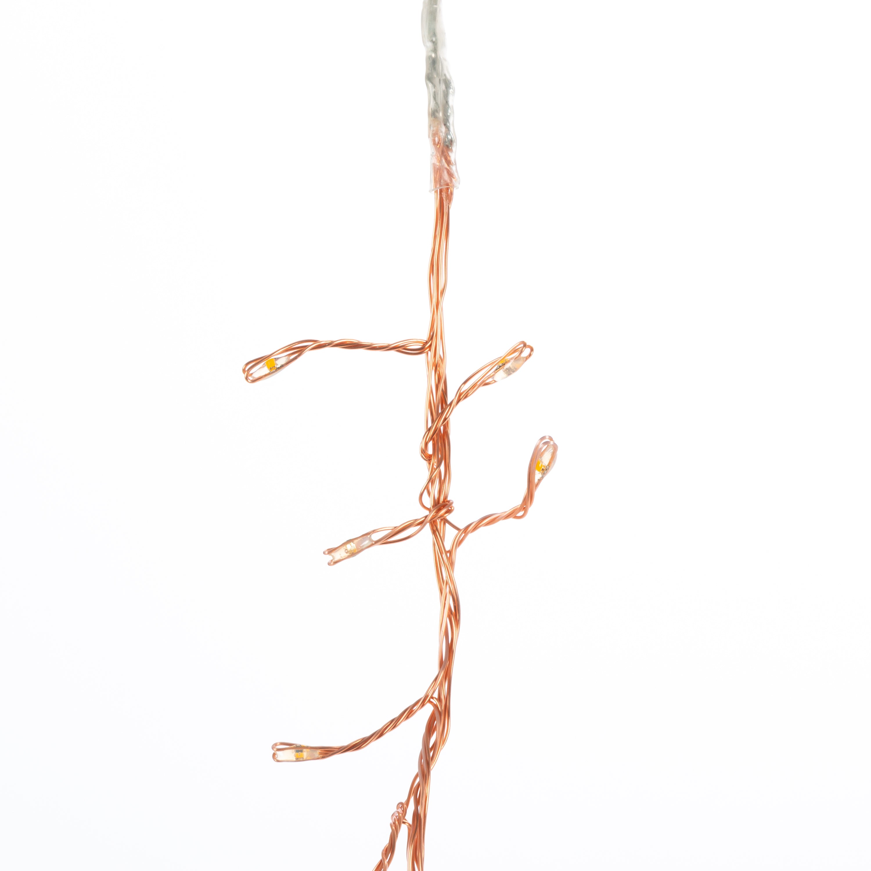 Set of 2 6 ft Electric Firecracker Garland with Warm White Lights