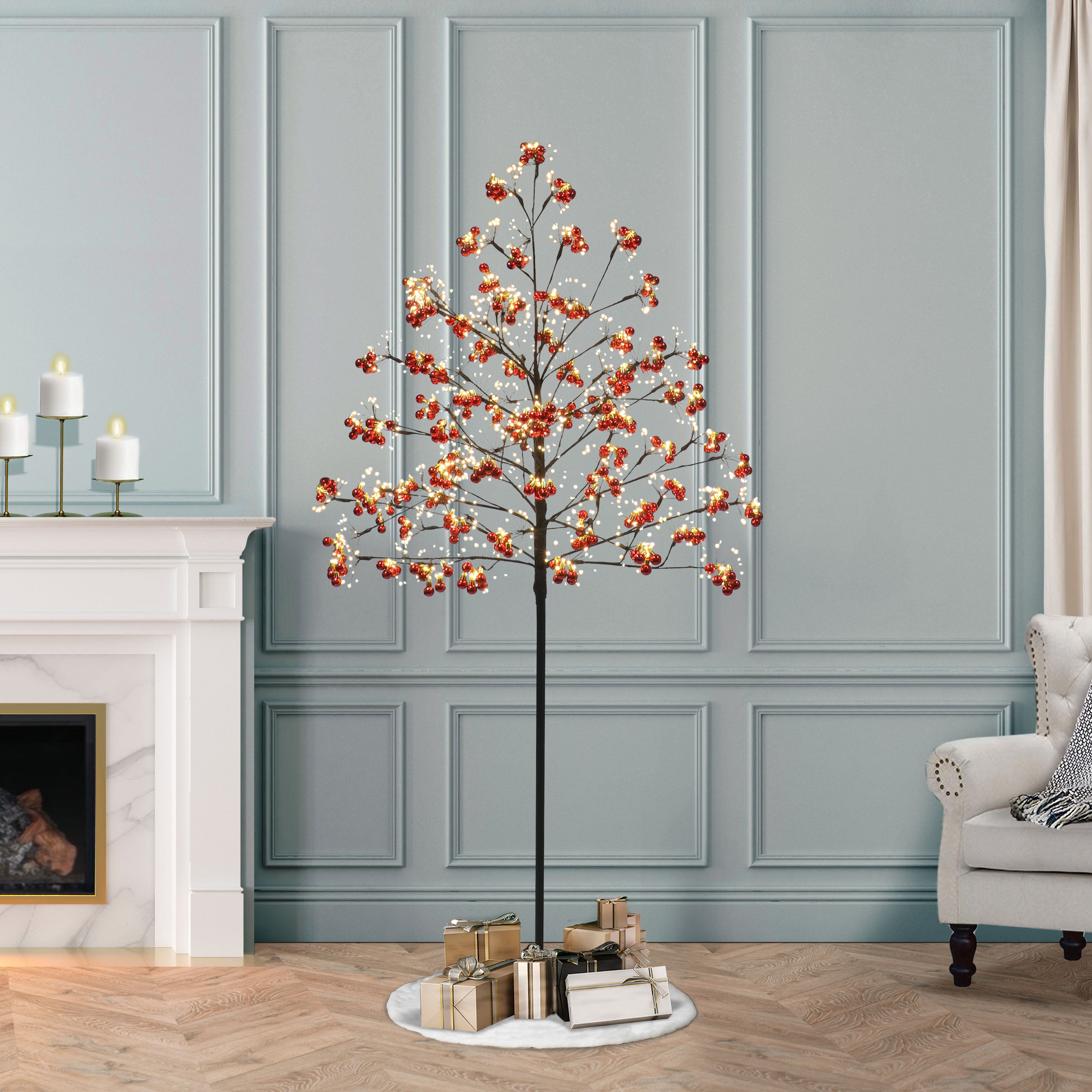 6' Pre-Lit Twig Tree