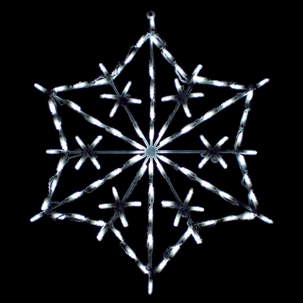 Brite Ideas 30" Hexagon Snowflake LED Display Set of 3 SF2