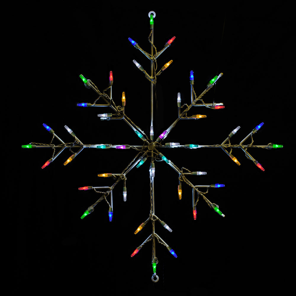 Brite Ideas 30" Classic Branch Snowflake LED Display Set of 3 SF24