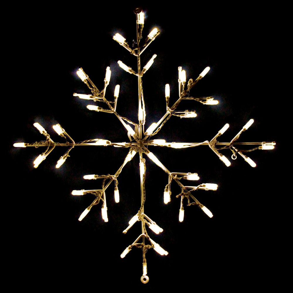 Brite Ideas 30" Classic Branch Snowflake LED Display Set of 3 SF24