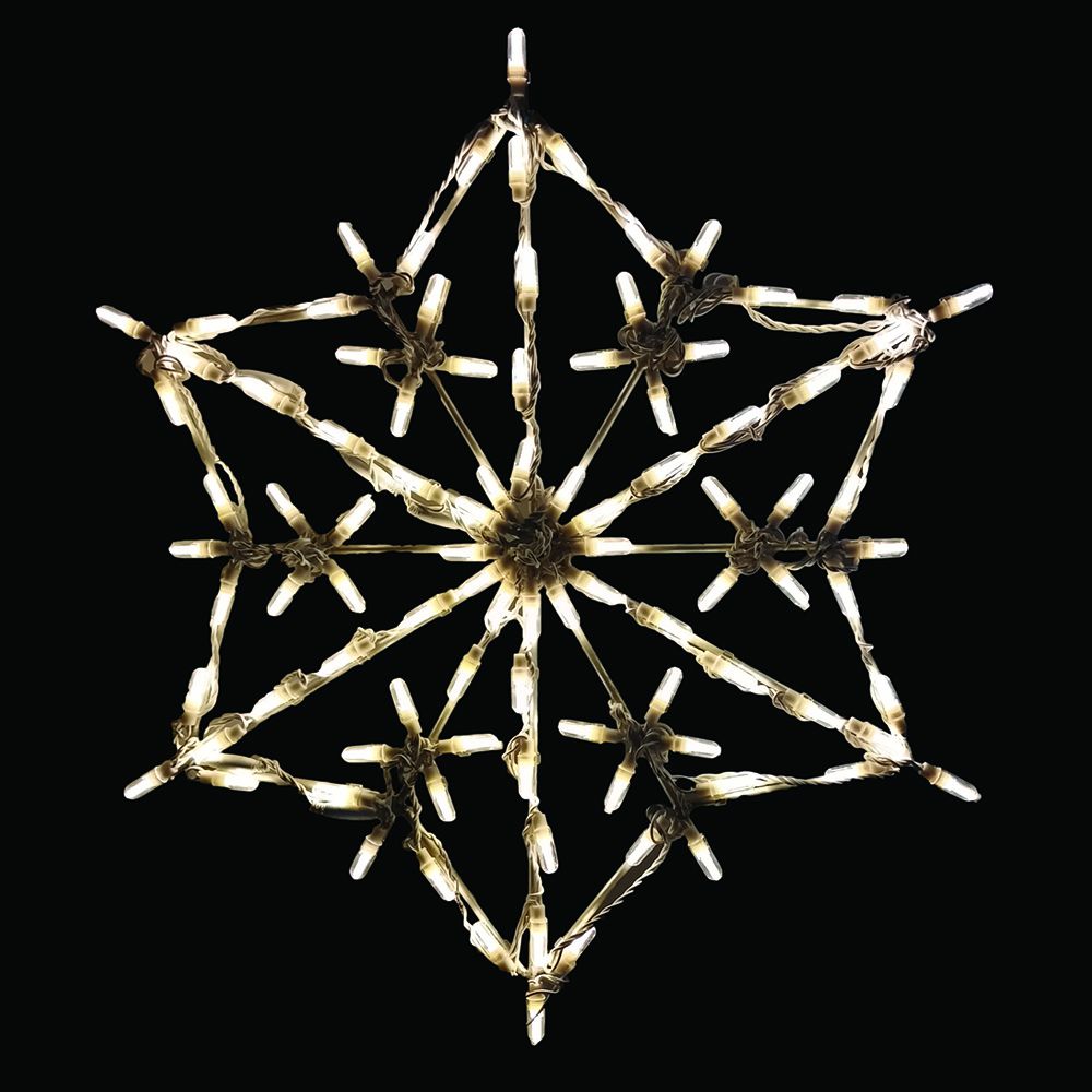 Brite Ideas 30" Hexagon Snowflake LED Display Set of 3 SF2