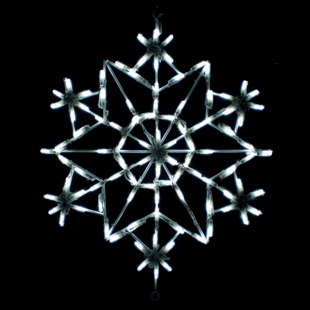 Brite Ideas 30" Crystal Snowflake LED Display Set of 3 SF3