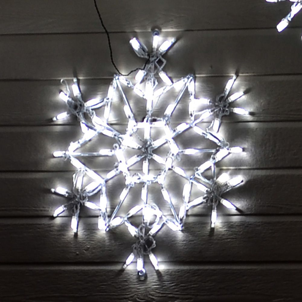 Brite Ideas 30" Crystal Snowflake LED Display Set of 3 SF3
