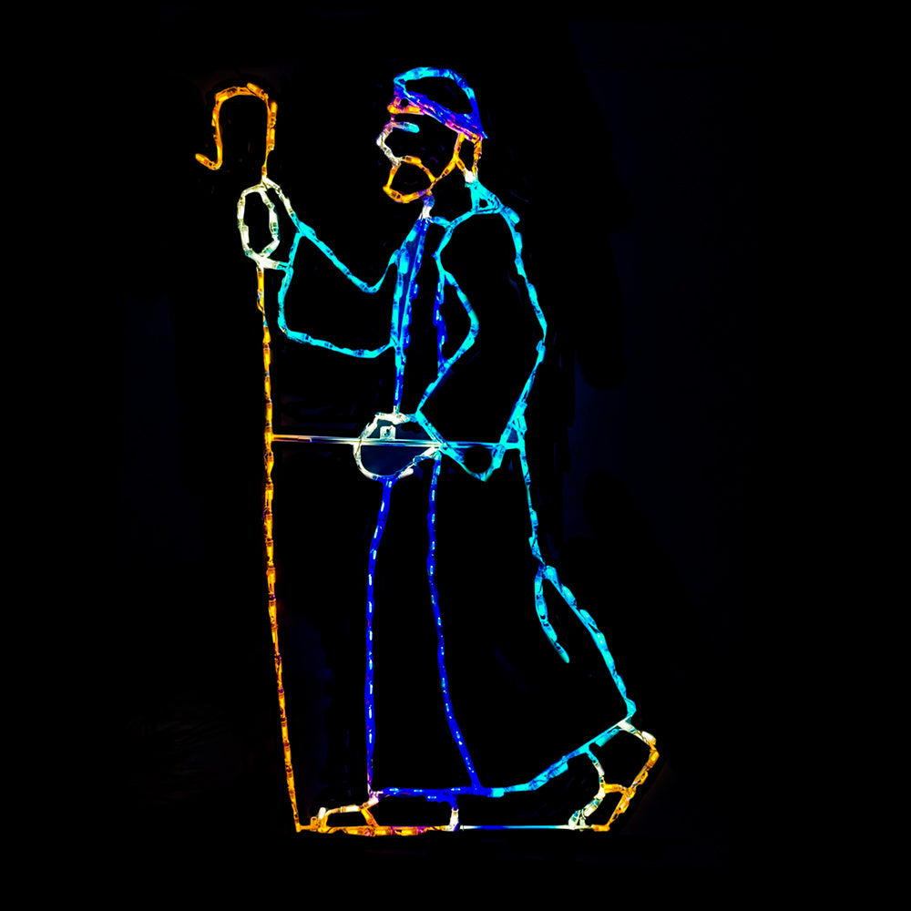 Brite Ideas 60" x 40" Shepherd LED Nativity Display SHPRD