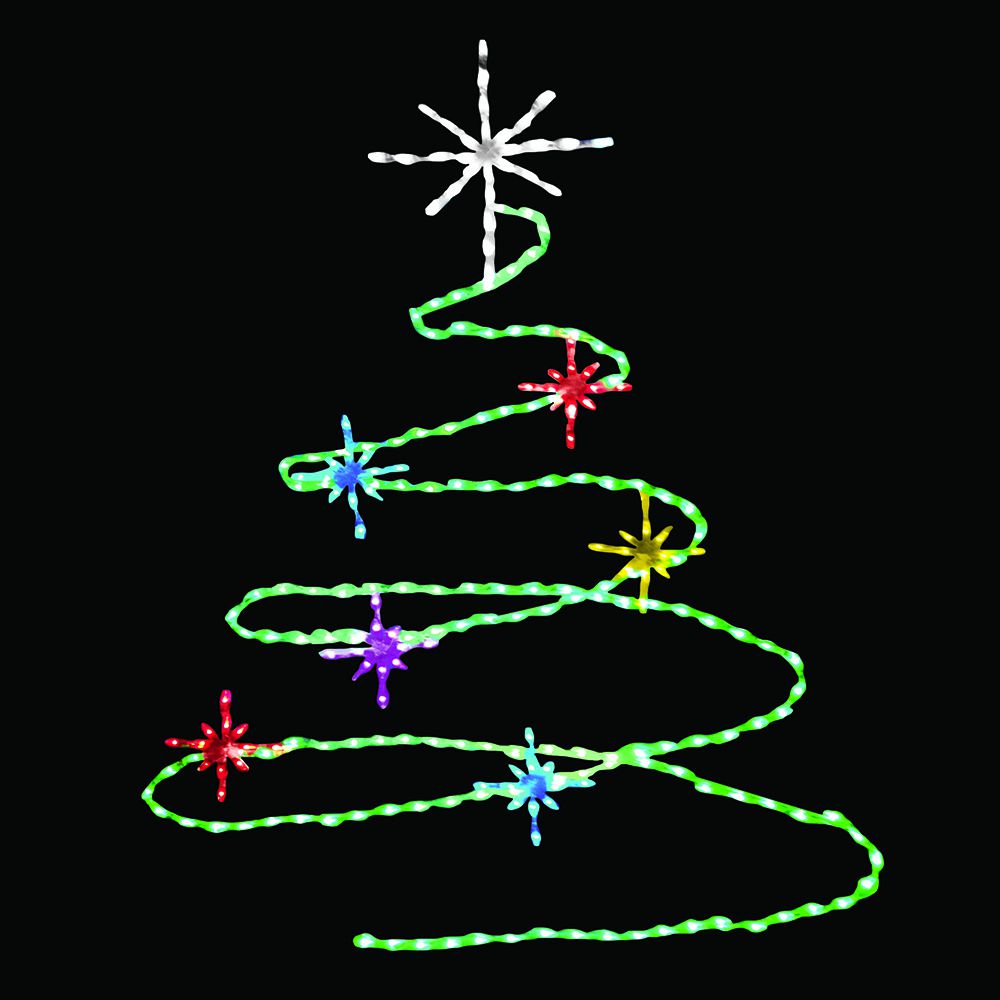 Brite Ideas 72" Spiral Christmas Tree LED Display SPT72