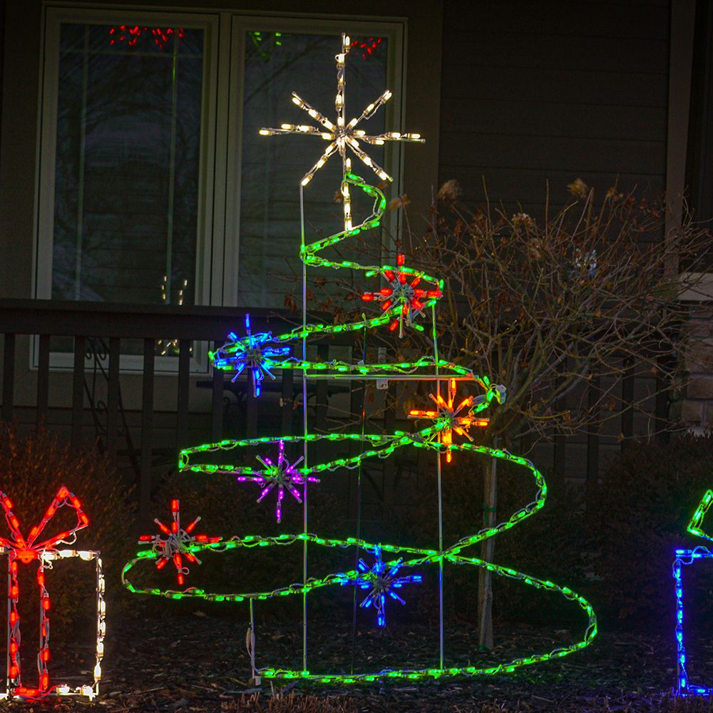 Brite Ideas 72" Spiral Christmas Tree LED Display SPT72