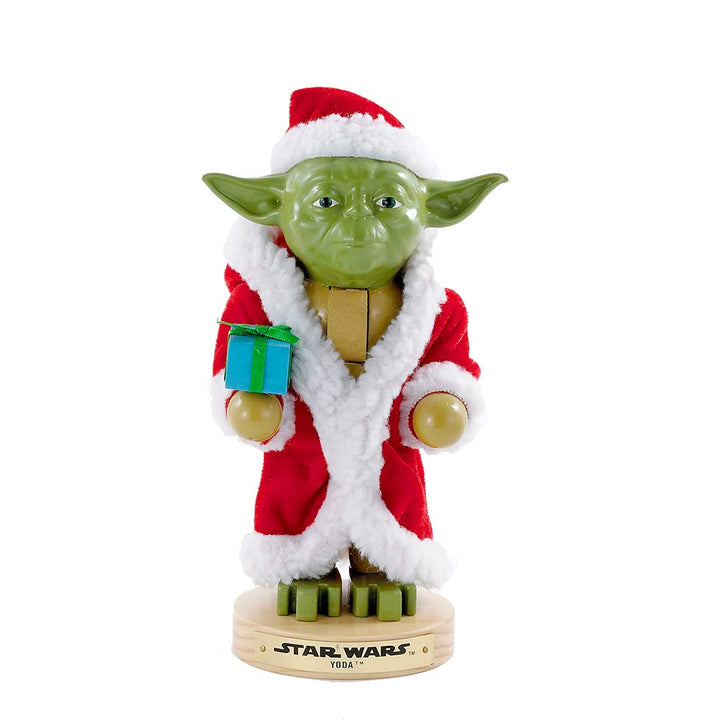 Kurt Adler 9-Inch Yoda in Santa Robe Nutcracker