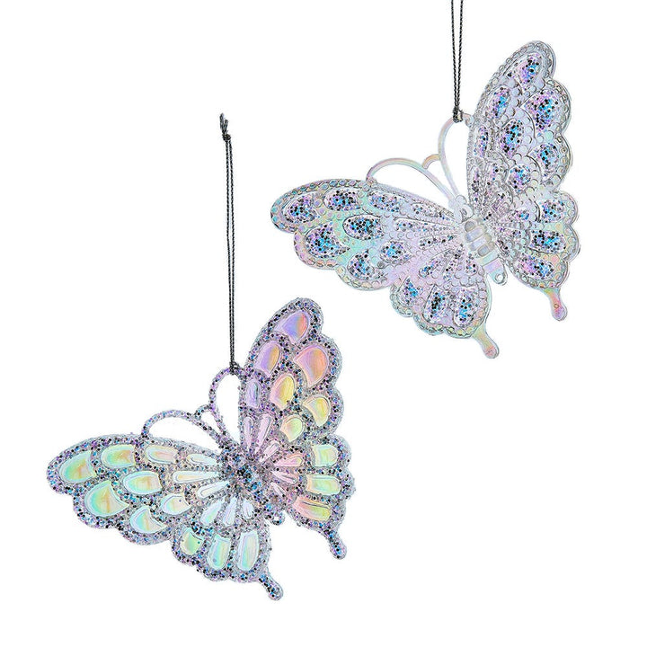 3.8" Opalescent Butterfly Ornament, 2 Assorted #T3590