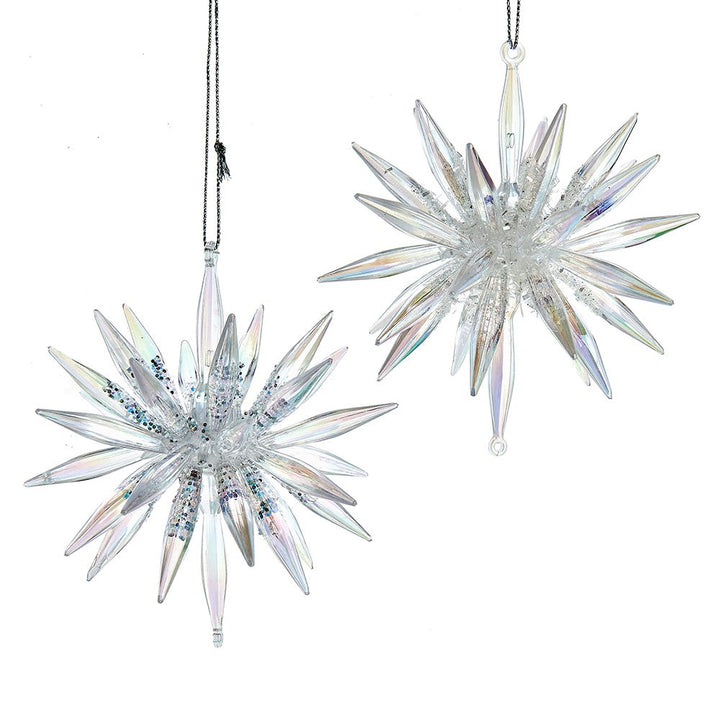 4.6" Starburst Ornament, 2 Assorted #T3625