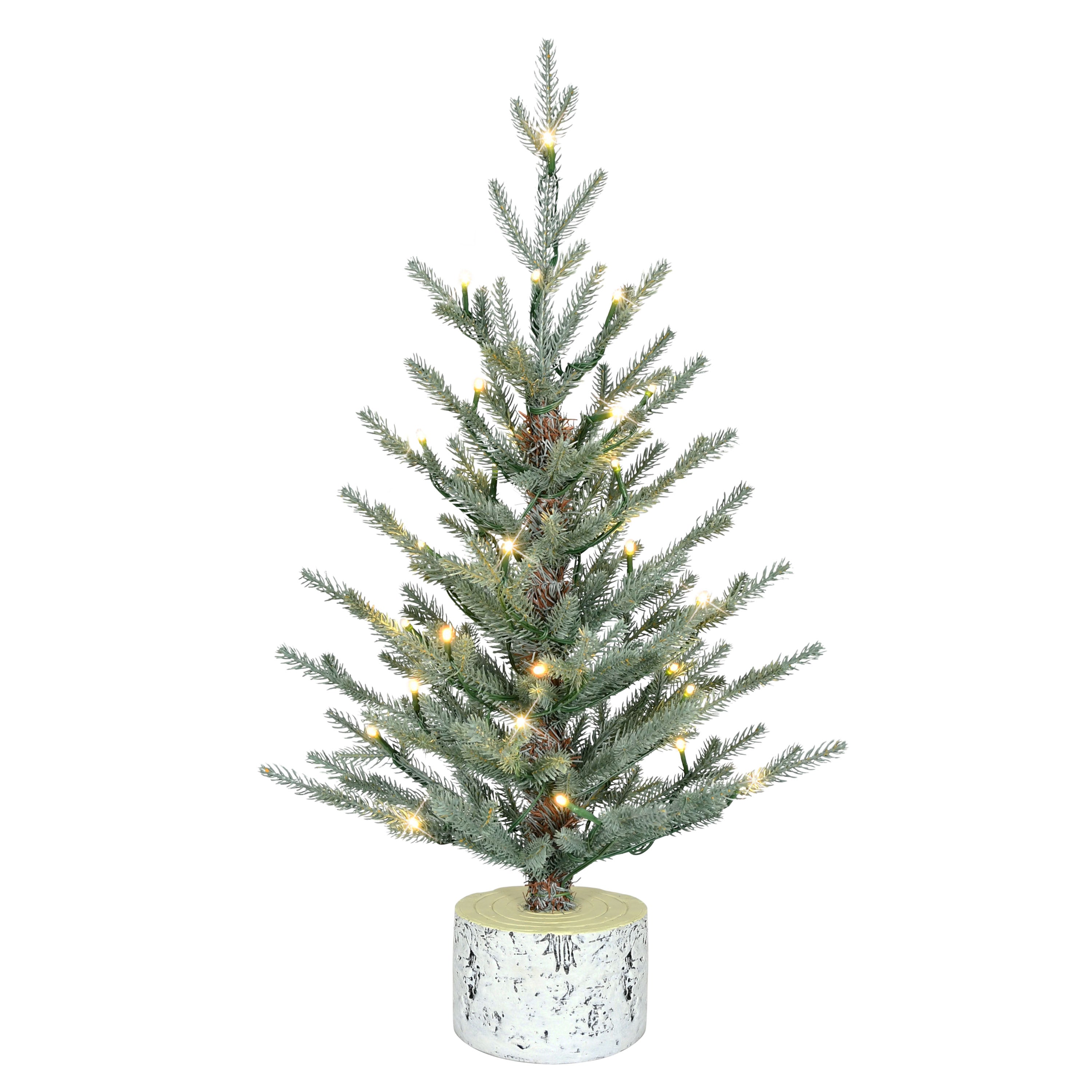 2' Pre-Lit Artificial Blue Potted Arctic Fir Tree BL-PTO9760-2F5LW03A