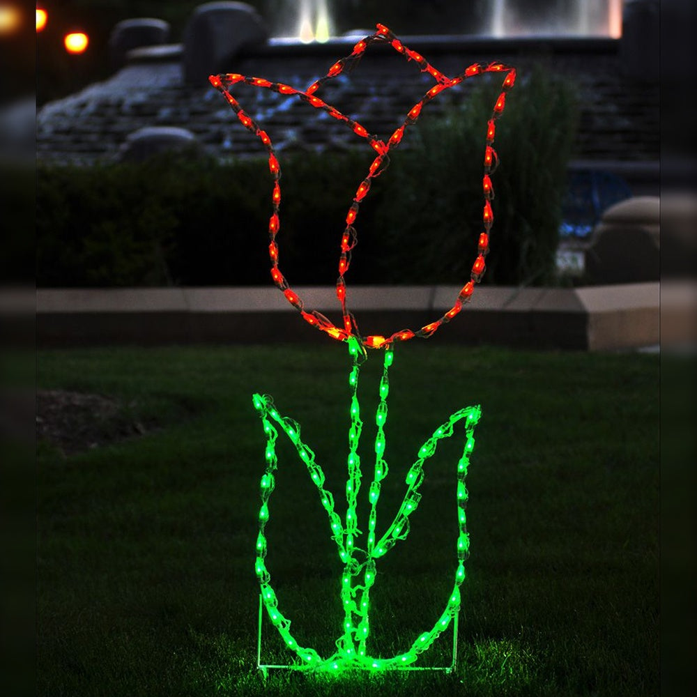 Brite Ideas 51" Tulip Flower LED Display TLP42
