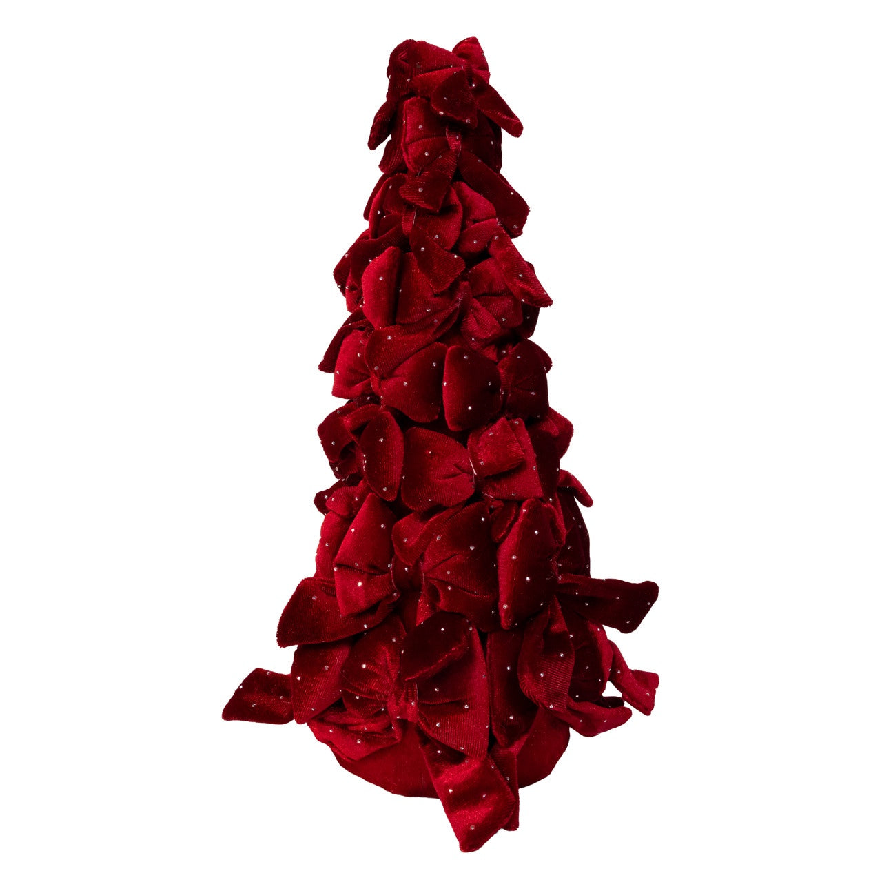 Kurt Adler 15.75" Burgundy Bow Tree With Diamond Gemstones #TR3303BG