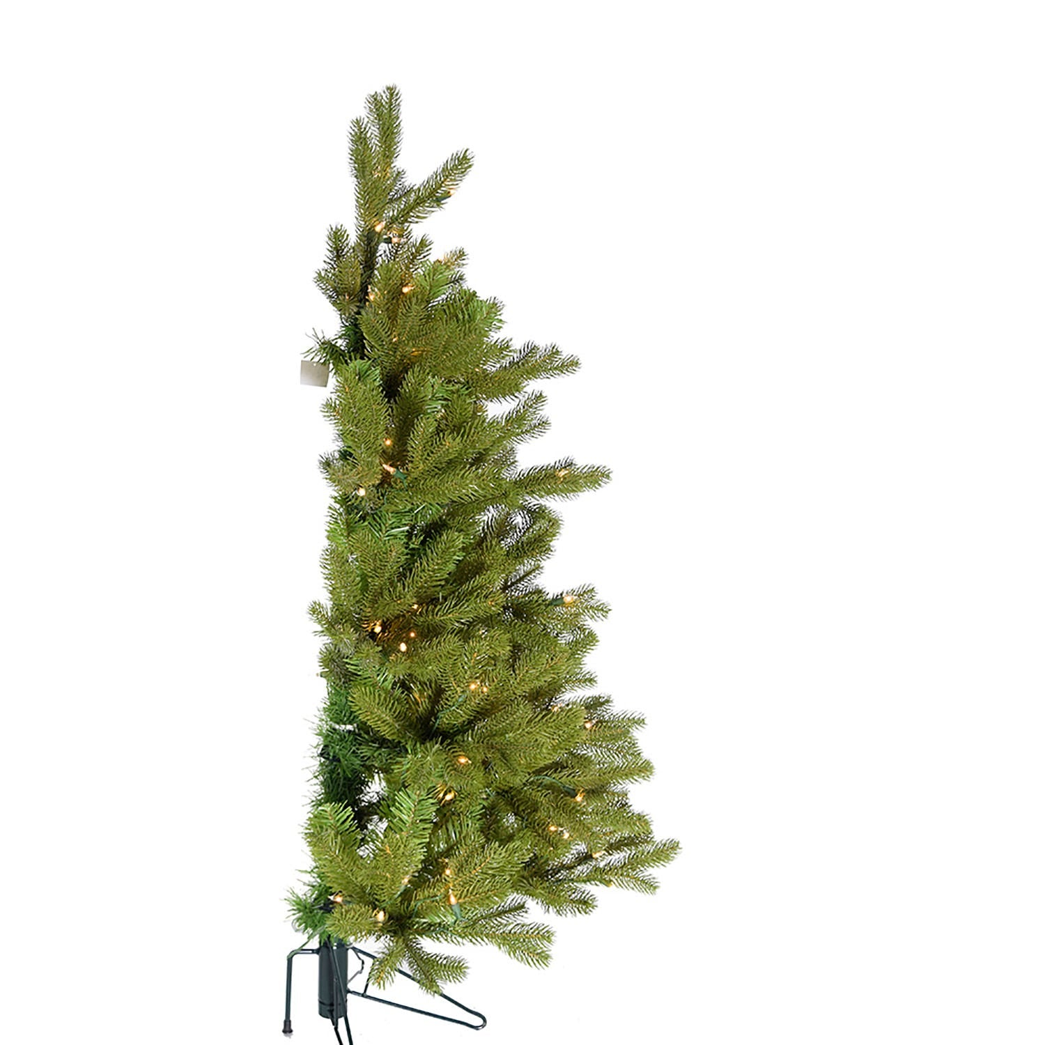 Kurt Adler 5-Foot Pre-Lit PE Half Tree with Stand 