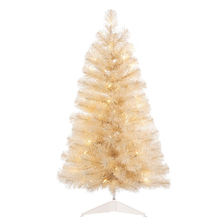 Kurt Adler 3-Foot Pre-lit LED Twinkle Cream Colored Tree