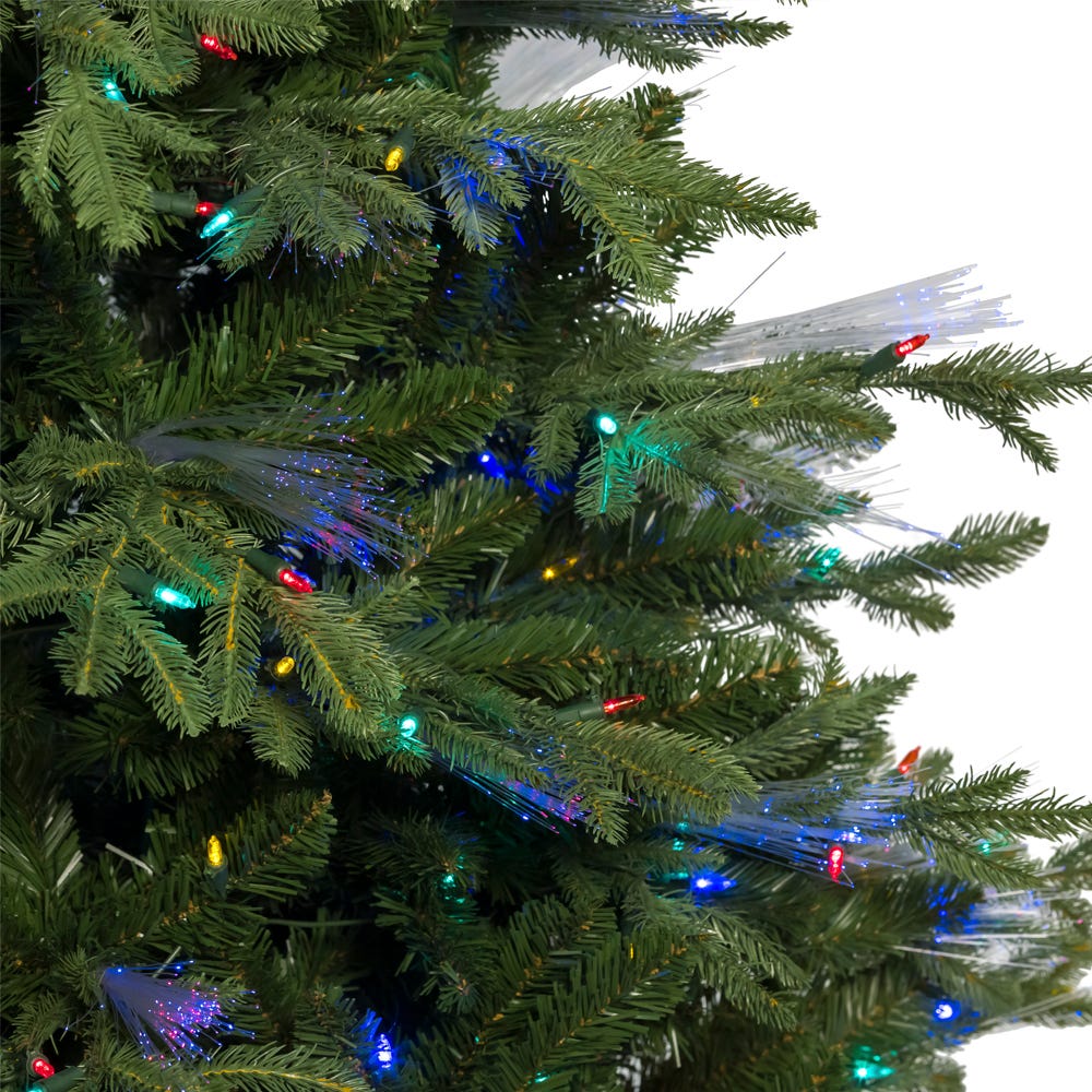 Kurt Adler 7-Foot Northern Light Tree with Fiber-Optics and Multi-Color LED Lights