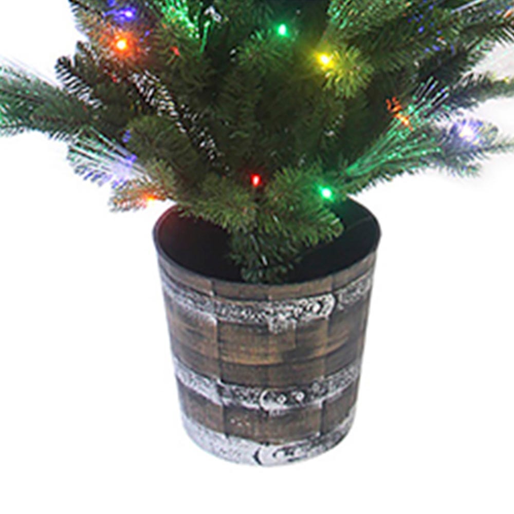 Kurt Adler 5-Foot Northern Light Fiber-Optic Multi-Color LED Potted Tree