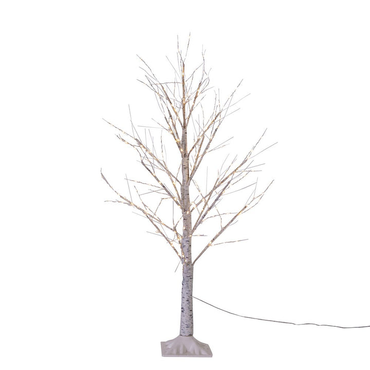 Kurt Adler 4-Foot White Branch Twinkle Warm White Fairy LED Twig Tree