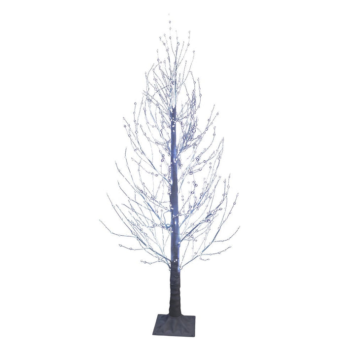 Kurt Adler 5-Foot Winter White Twig Tree and 900-Light Cool White Fairy LED