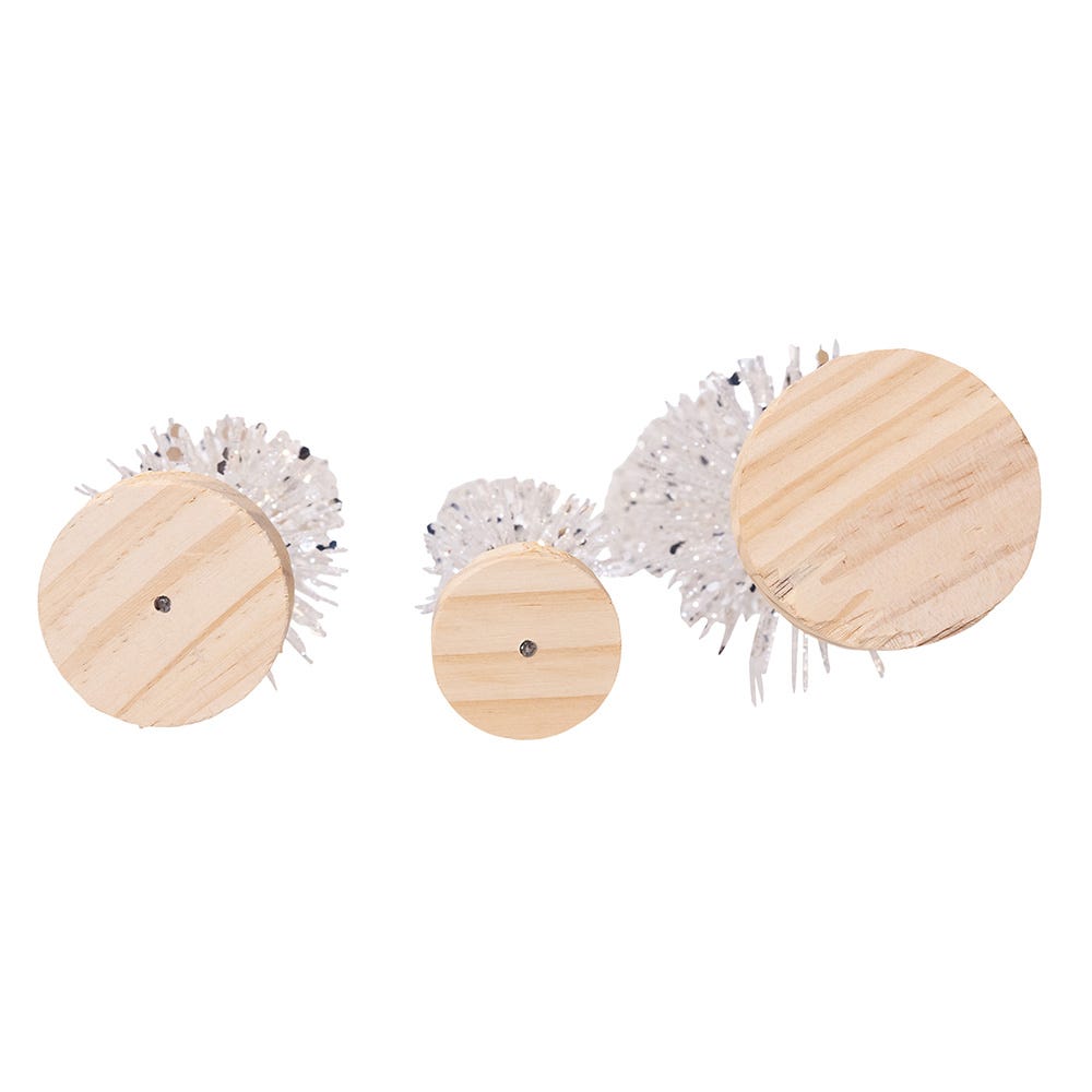 Kurt Adler Silver Glittered Miniature Tree Set