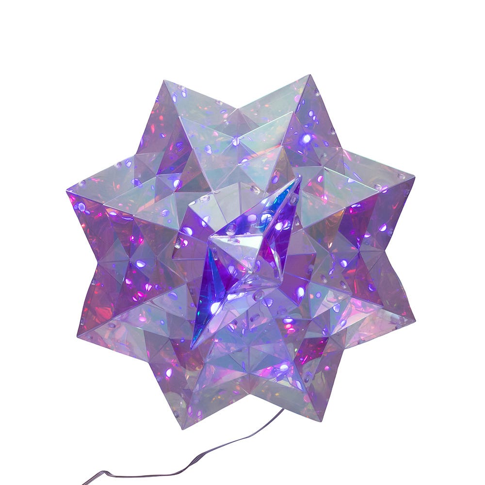 Kurt Adler 20-Inch Pre-Lit Multifunction RGB LED Smart Holographic Christmas Tree